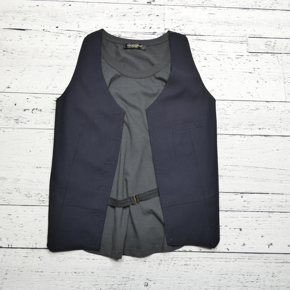 Golden Goose Vest Womens Small Loro Piana Wool Made Italy Custom 1 of a Kind